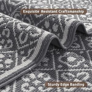 Kitchen Mat Rug for Kitchen 20"x47" Grey